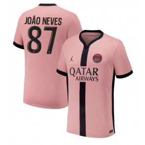 Paris Saint-Germain Joao Neves #87 Tredje trøje 2024-25 Kort ærmer